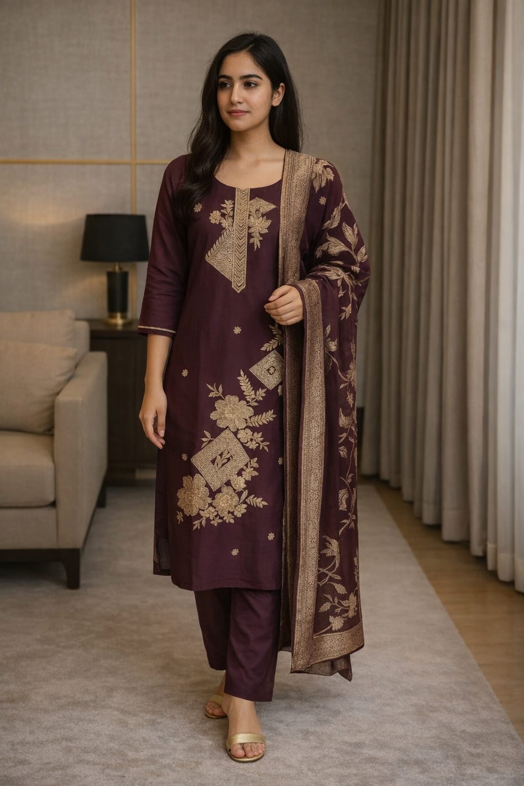3 Piece Kurti Set
