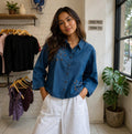Cotton denim Top