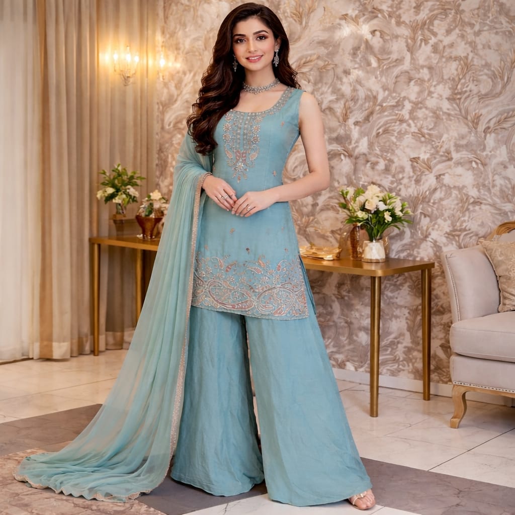 Indowestern Sea Green