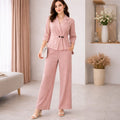 Cotton Co-ord Set With Embroidery Work