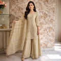 Indowestern Party wear dress  Hand work with embroidery work Green colour