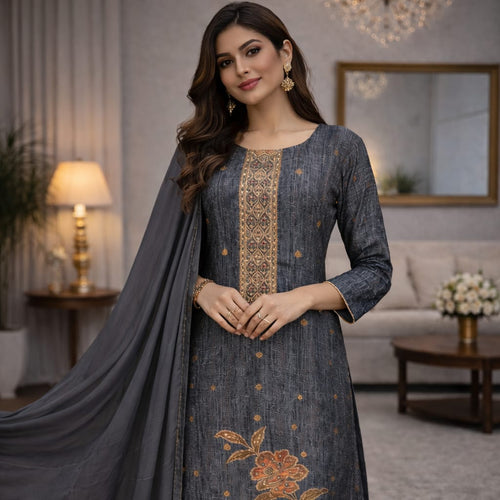 A-Line Kurti Set