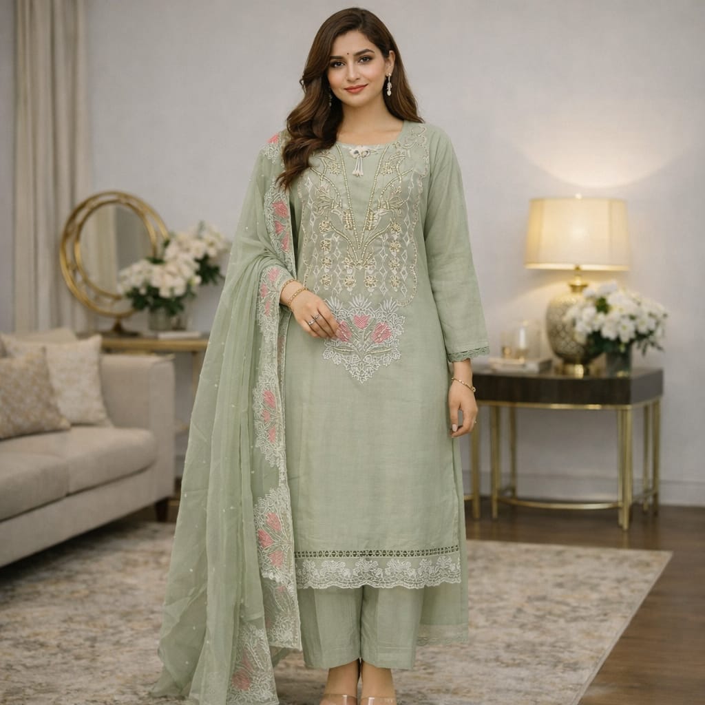 3 Piece Kurti Set