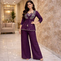 Indowestern 3-Piece Jacket Pattern Dress