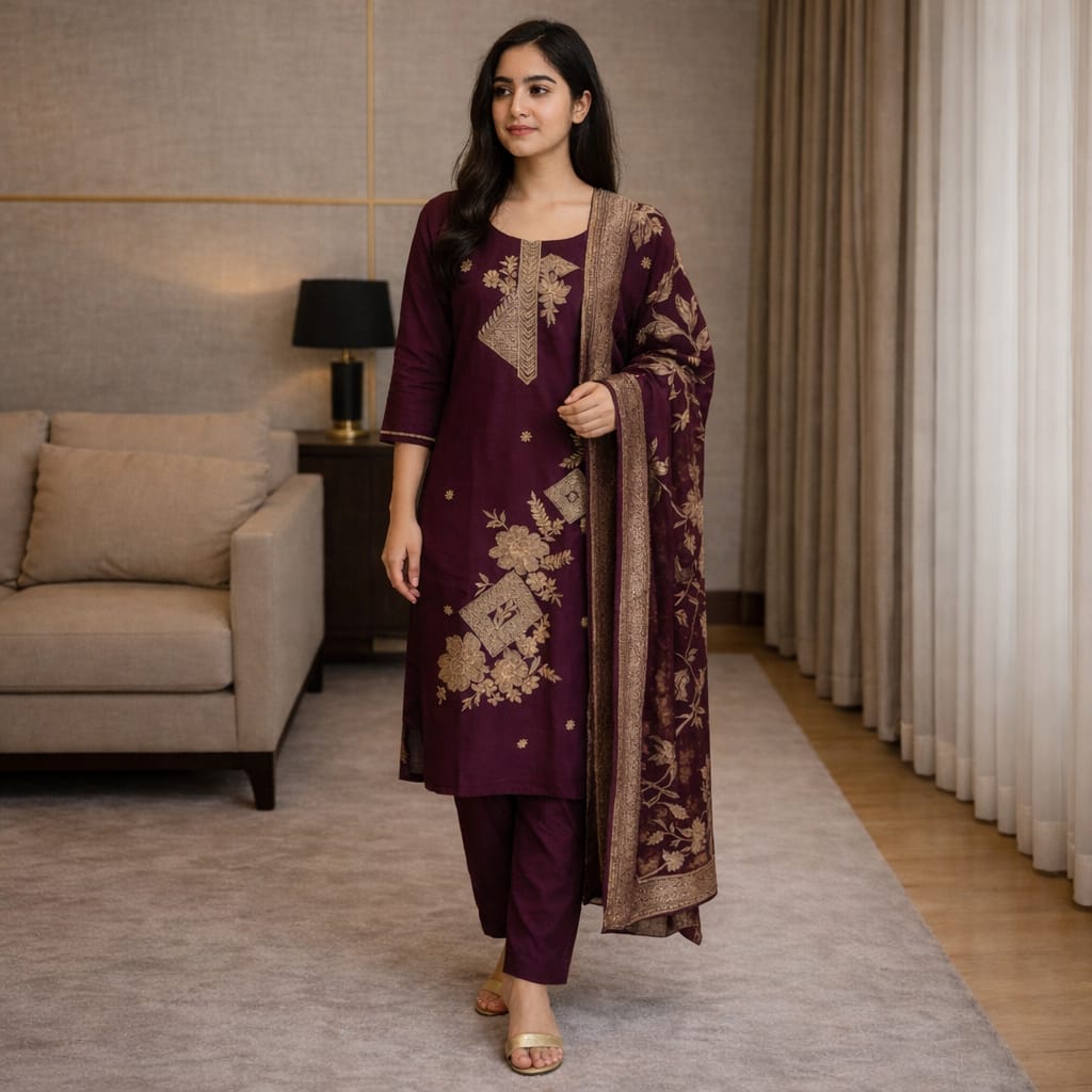 3 Piece Kurti Set